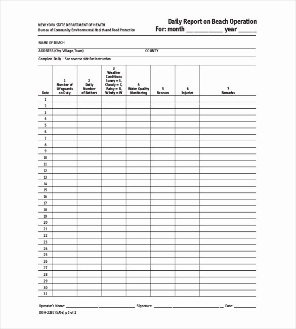 Police Daily Activity Log Template Best Of Daily Report Template 25 Free Word Excel Pdf