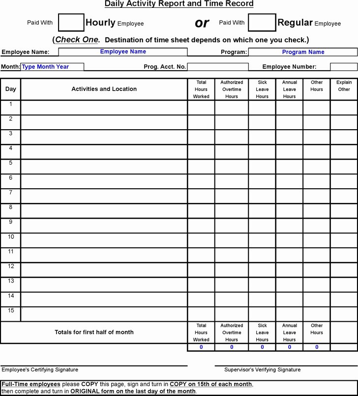 Police Daily Activity Log Template Lovely 3 Daily Report Template Free Download