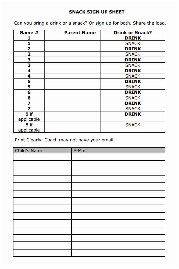 Potluck Signup Sheet Excel Beautiful Nice Potluck Sign Up Sheet Template Excel Vatansun