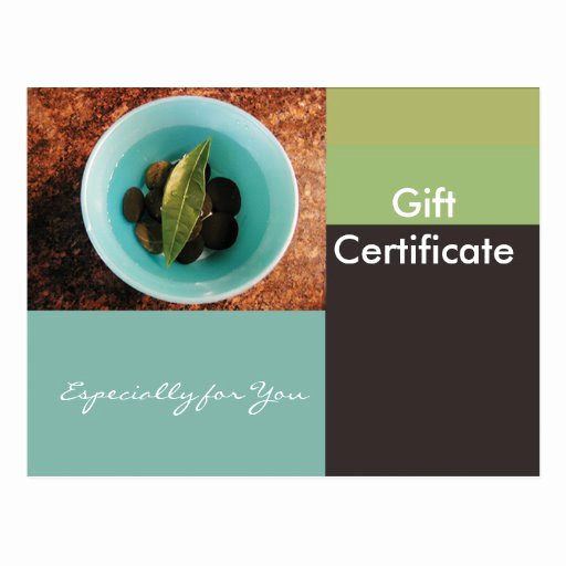 Powerpoint Gift Certificate Template Elegant Gift Certificate Template Flat Geometric Bowl Postcard