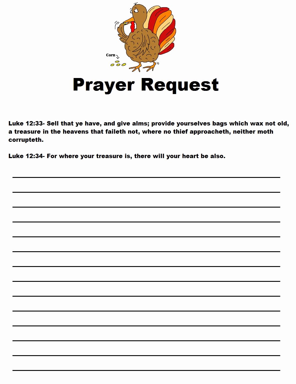 Prayer Request Card Template Unique Thanksgiving Legend Sunday School Lesson