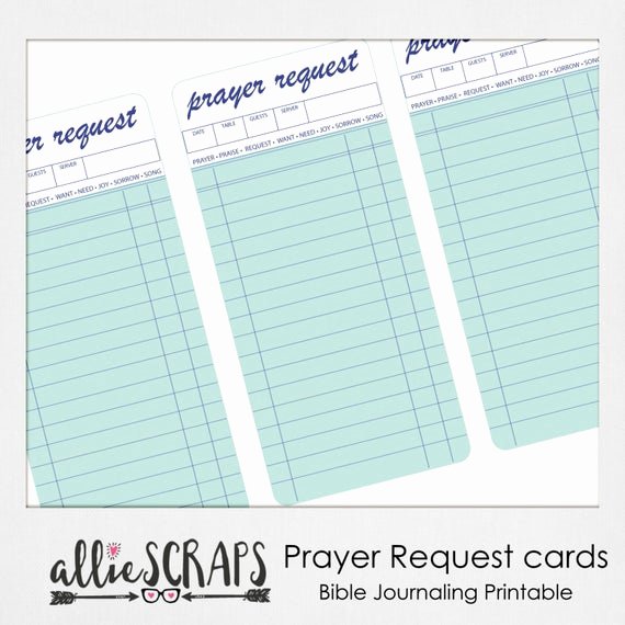 Prayer Request Cards Free Printables Luxury Prayer Request Cards Printable