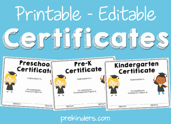 Preschool Certificates Of Completion Fresh End Of Year Activities Certificates Prekinders
