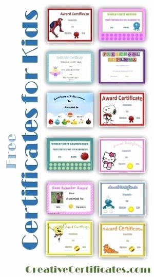 Preschool Graduation Award Ideas Elegant Free Printable Certificates for Kids by Pat 75