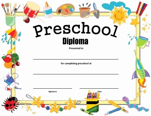 Preschool Graduation Award Ideas New Free Printable Preschool Diploma Graduation