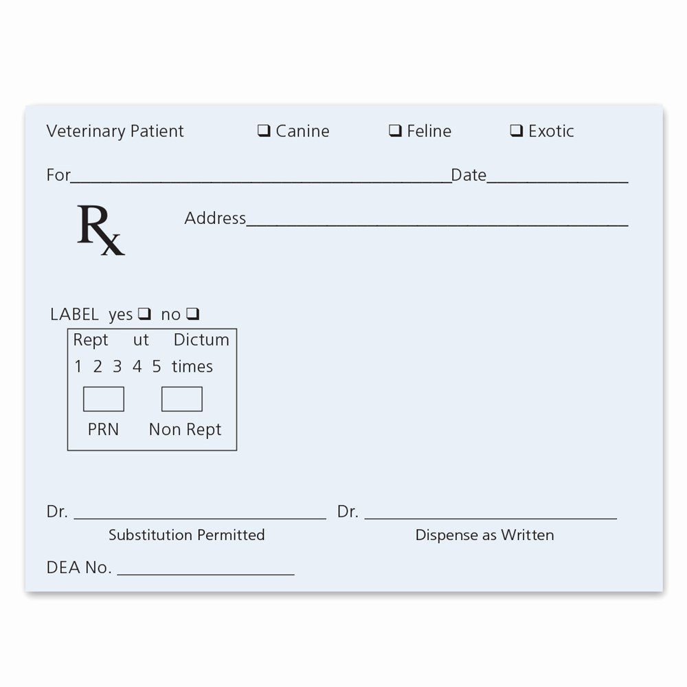 Prescription Pad Template Unique Tamper Resistant Prescription Pads