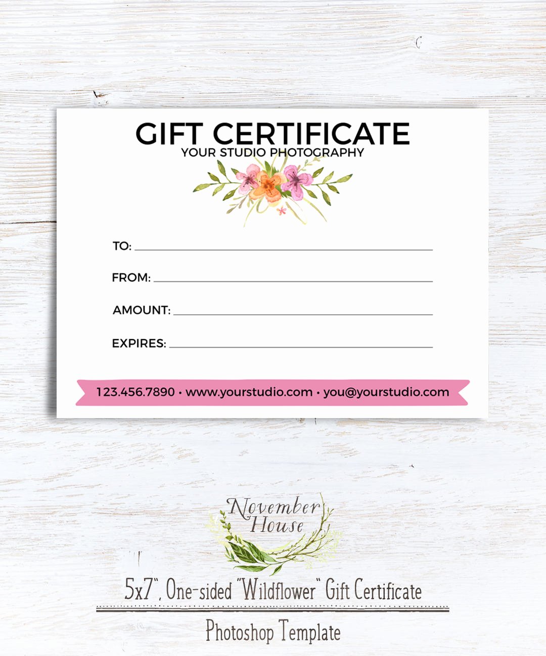 Printable Photography Gift Certificate Template Beautiful Graphy Gift Certificate Template Shop Template