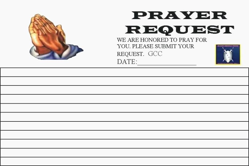 Printable Prayer Request form Beautiful top 44 Vibrant Printable Prayer Request Cards