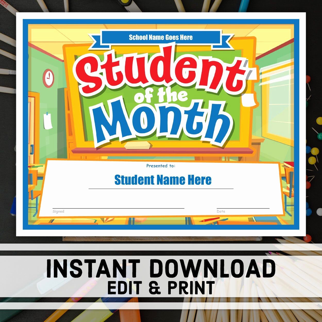 Printable Student Of the Month Certificate Fresh Student Of the Month Certificate