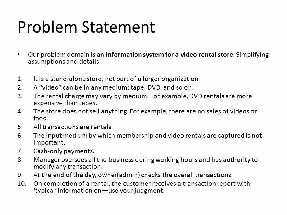 Problem Statement Examples In Business Awesome Quiz Ppt Video Online