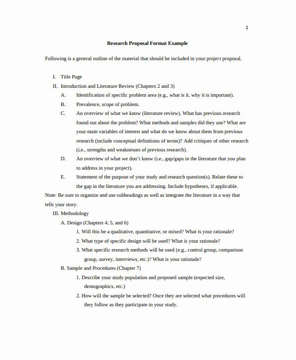 Project Proposal Outline Sample Fresh 12 Research Project Proposal Outline Templates Pdf