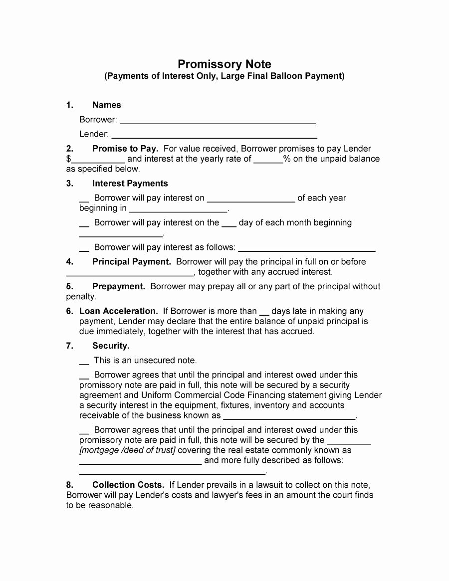 Promise to Pay Contract Fresh 45 Free Promissory Note Templates &amp; forms [word &amp; Pdf
