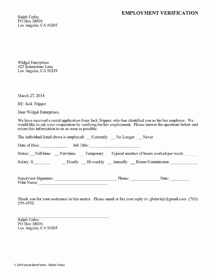 Proof Of Rent Payment Letter Sample Awesome Printable Sample Rental Verification form form