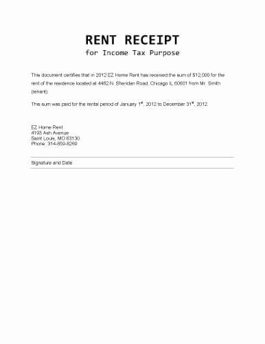 Proof Of Rent Payment Letter Unique 10 Free Rent Receipt Templates