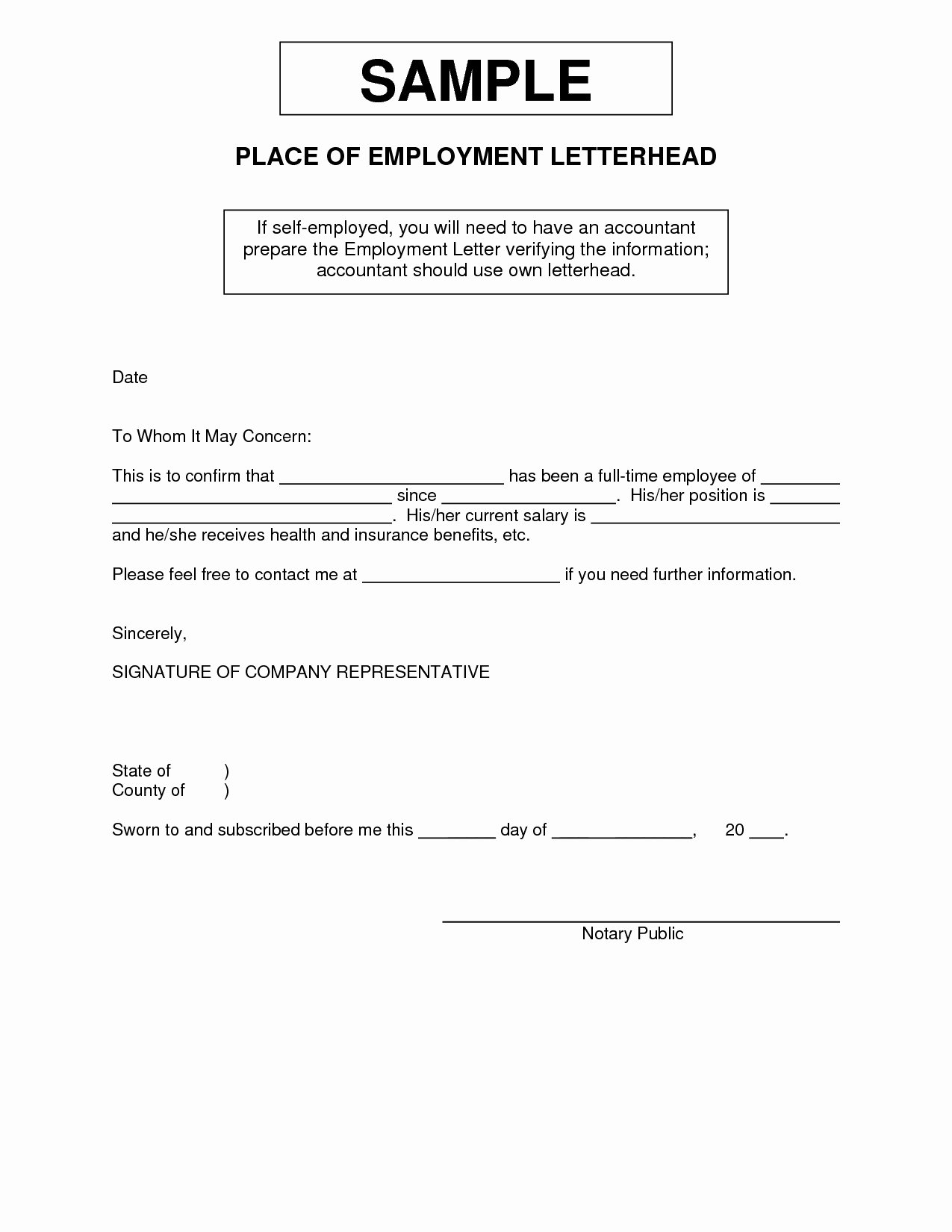 Proof Of Unemployment Letter Template Inspirational Notarized Letter for Self Employment Flowersheet
