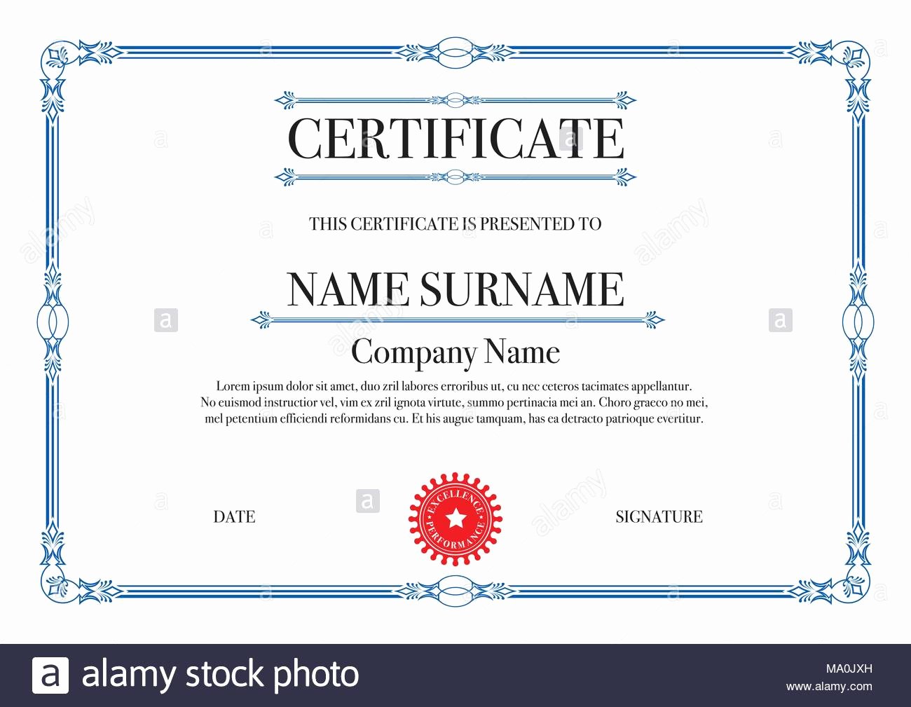 Pta Reflections Certificate Template Awesome Certificate Border Stock S &amp; Certificate Border Stock