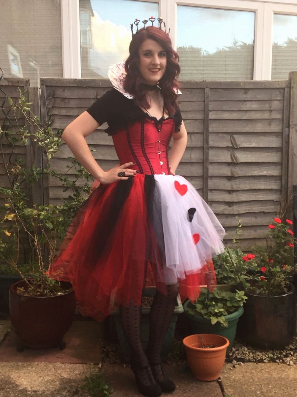 Queen Of Hearts Costume Pinterest Lovely Queen Of Hearts Costume Diy Tutu Crown Card Collar