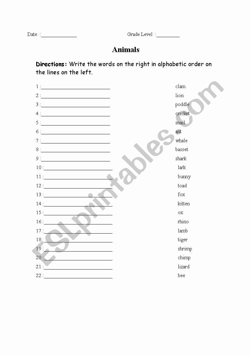 Quick as A Cricket Printables Fresh Quick as A Cricket Esl Worksheet by Everspring