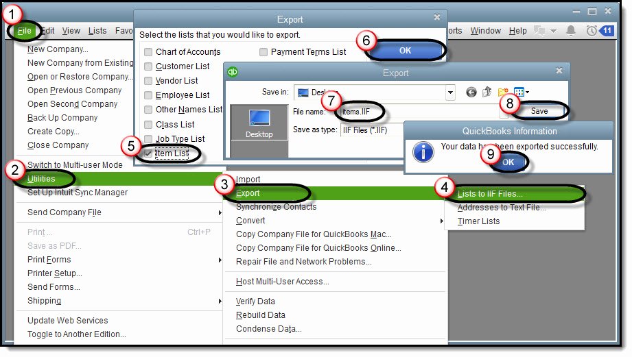 Quickbooks Item List Template Excel Inspirational Inactivate Quickbooks List Items with Excel Accountex Report