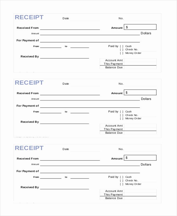 Receipt Of Documents Awesome Sample Cash Receipt forms 7 Free Documents In Pdf Word