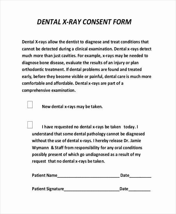 Refusal Of Treatment form Sample Unique Sample Dental Consent forms 10 Free Documents In Pdf