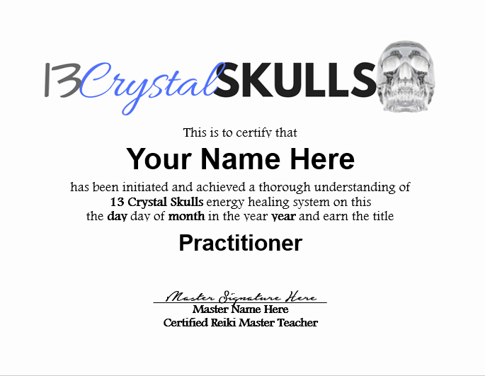 Reiki Certificate Template Free Download New 13 Crystal Skulls Certificate Templates with Fonts