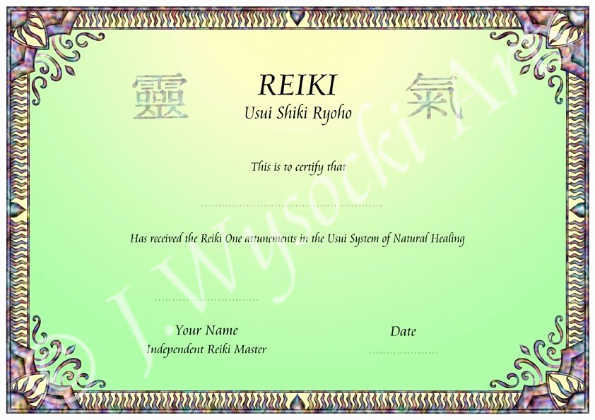 Reiki Certificate Template Free Unique 13 Best S Of Free Reiki Printable Flyer Templates