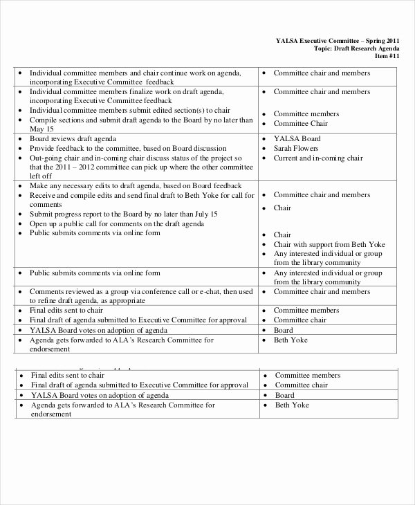 Research Agenda Example New 12 Agenda Templates Free Sample Example format