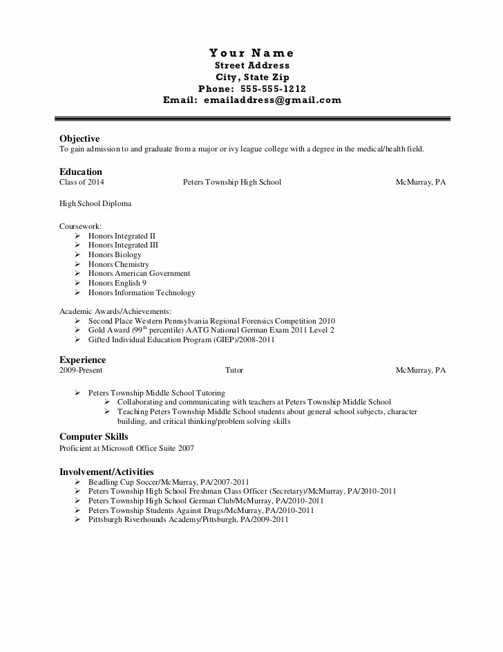Resume with Honors Best Of Samples Of Good Resumes
