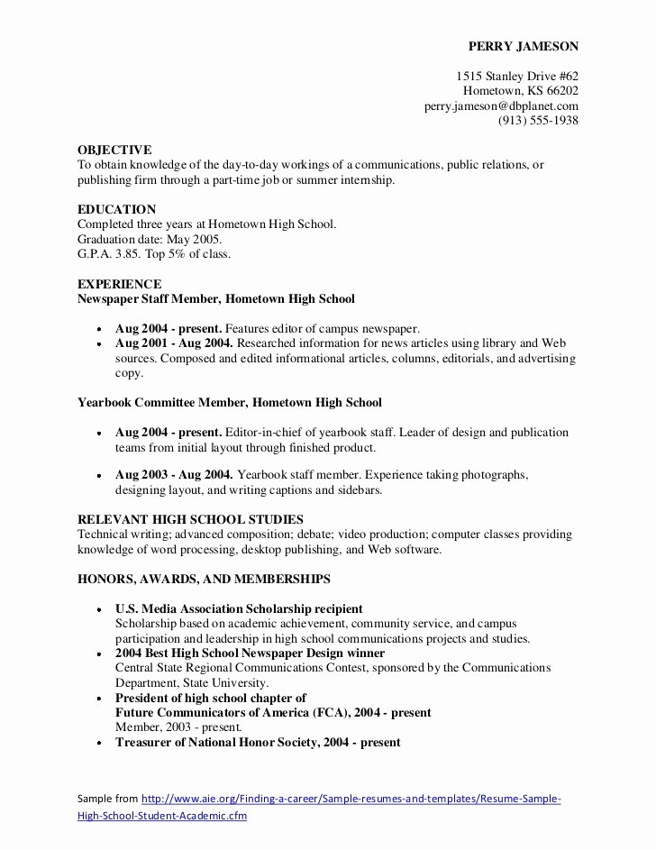 Resume with Honors Elegant Samples Of Good Resumes
