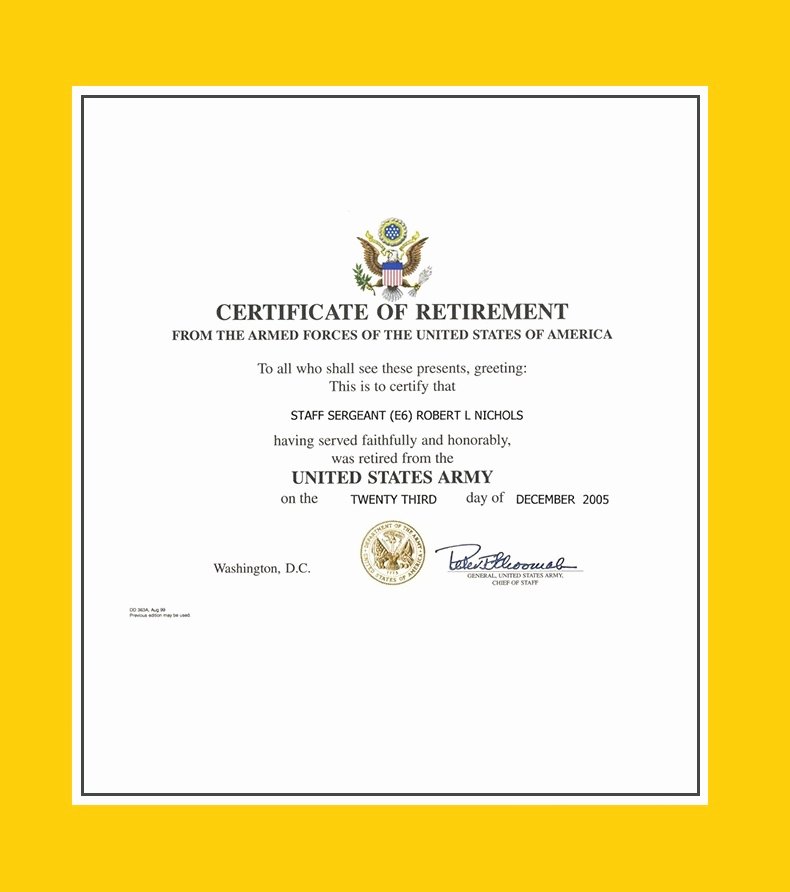Retirement Certificate Templates for Word Elegant 12 Retirement Certificate Templates