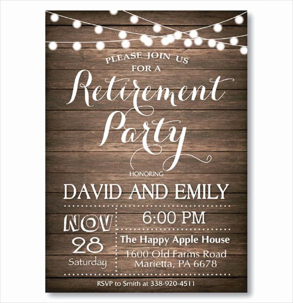 Retirement Invitation Template Word Awesome Retirement Party Invitation Templates