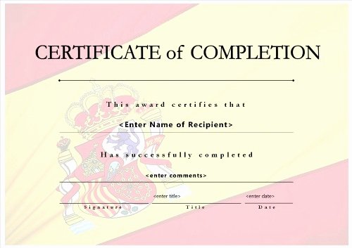 Roofing Certificate Of Completion Template Elegant Certificate Of Pletion 009