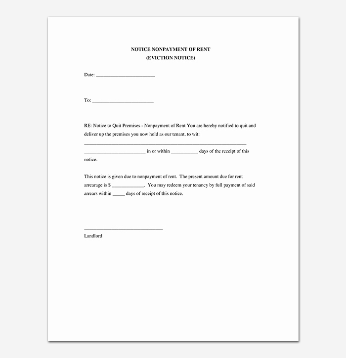 Roommate Eviction Letter Lovely Eviction Notice 24 Sample Letters &amp; Templates