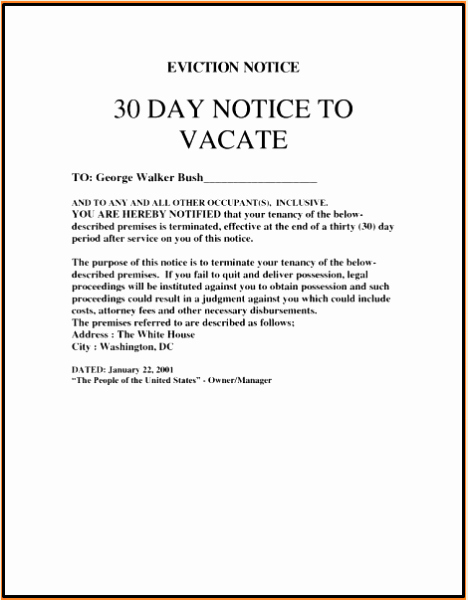 Roommate Eviction Letter Luxury Blank Free Eviction Notice Template Pdf Word