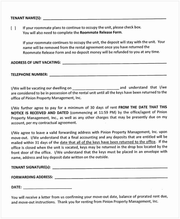 Roommate Eviction Letter Luxury Eviction Notice Template