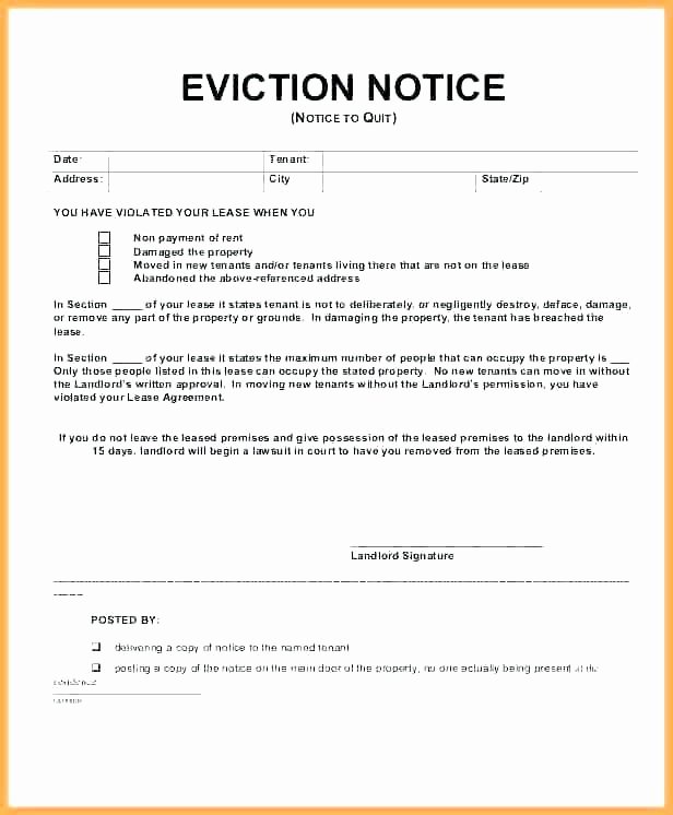 Roommate Eviction Notice Template Inspirational 15 How Much Notice to Give Roommates when Moving Out