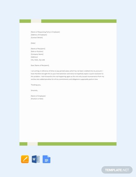 Salary Request Letters Elegant 35 Free Request Letter Templates [download Ready Made