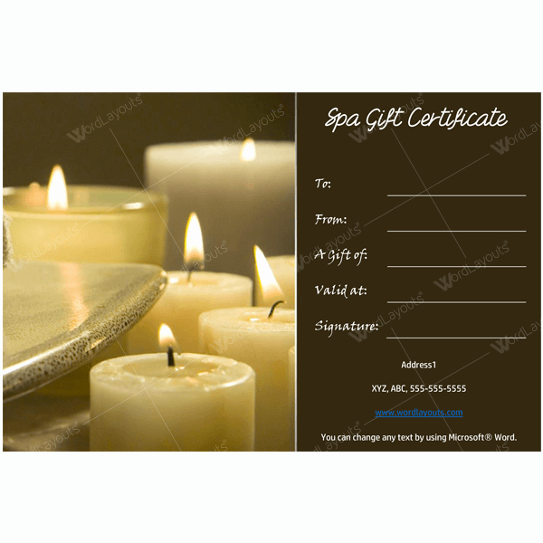Salon Gift Certificate Template Best Of 50 Spa Gift Certificate Designs to Try This Season