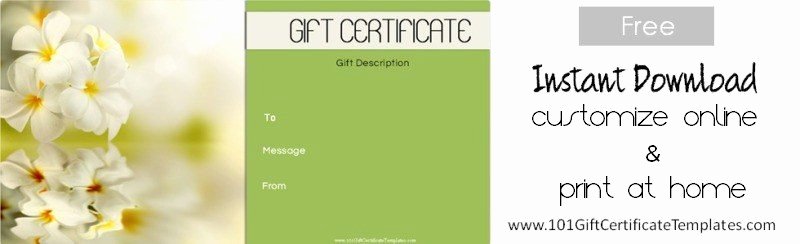 Salon Gift Certificate Template Free Beautiful Spa Gift Certificates
