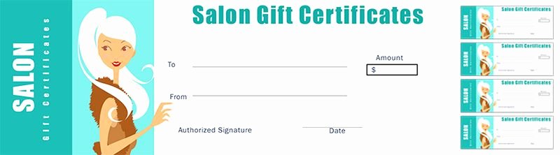 Salon Gift Certificate Template Free Inspirational Free Salon Gift Certificate Template for Nail Salon Hair