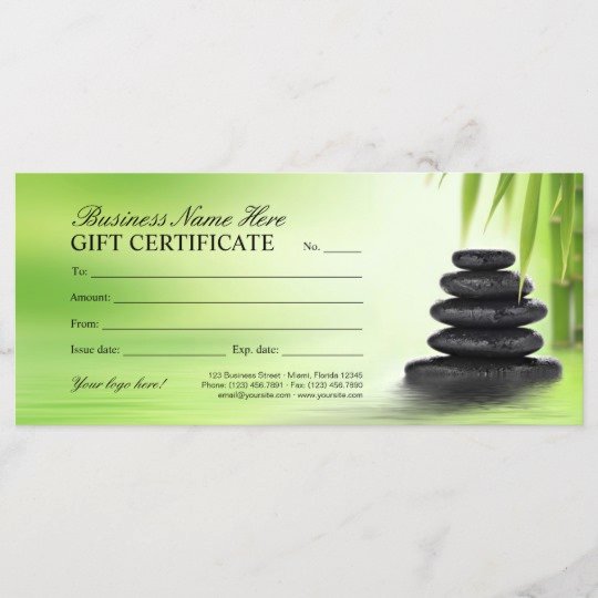 Salon Gift Certificate Template Free New Spa and Massage Salon T Certificate Template