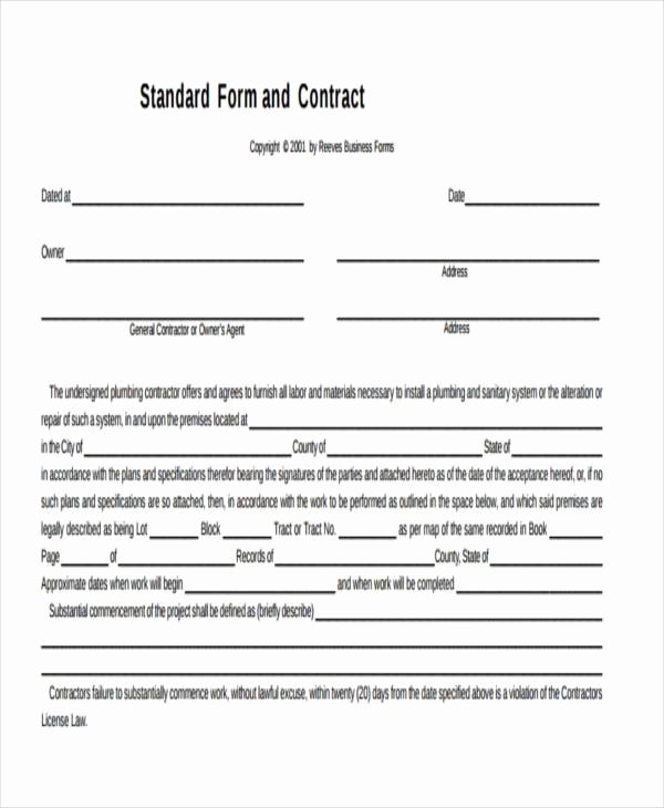 Sample Business Contracts Luxury Free 9 Sample Business Contract forms In Pdf