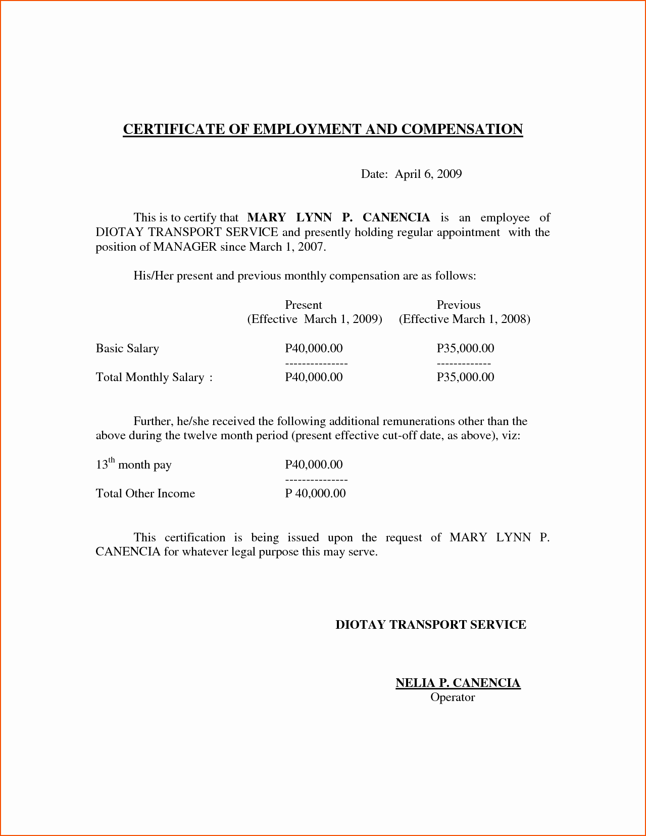 Sample Certificate Of Employment Luxury 5 Certificate Of Employment Template Bookletemplate