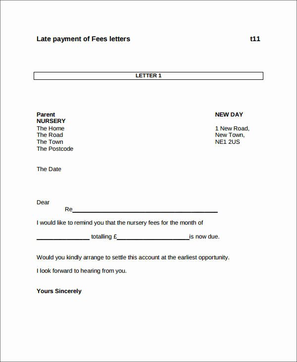 Sample Letter Of Late Payment Explanation Luxury 28 Of Late Payment Letter Template