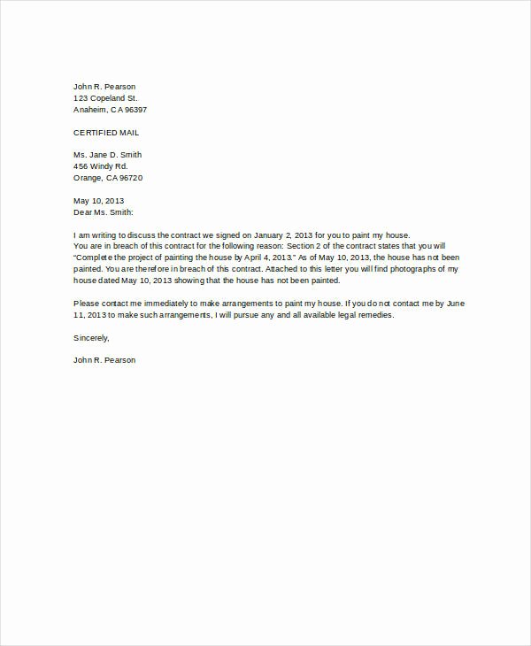 Sample Letter Of Representation Elegant Letter to Terminate attorney Representation