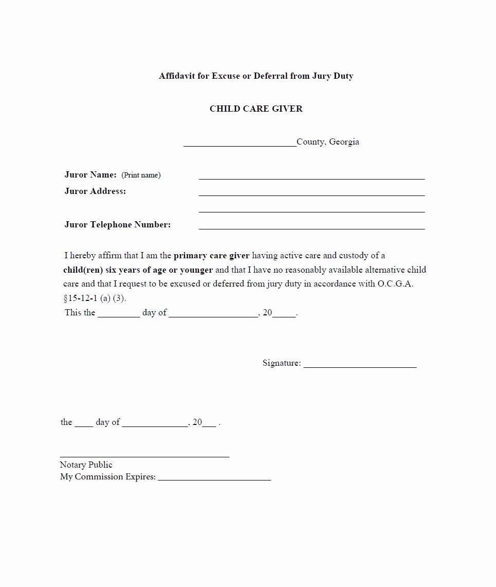 Sample Letters to Be Excused From Jury Duty Luxury 33 Best Jury Duty Excuse Letters [ Tips] Template Lab