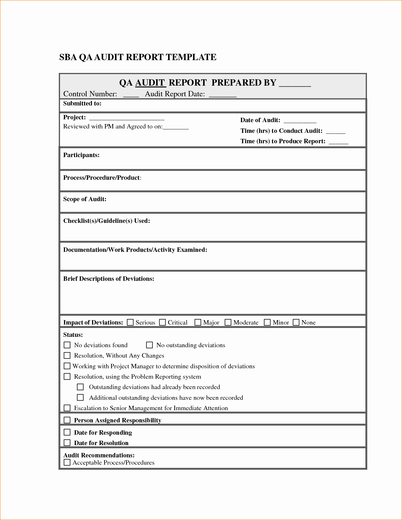 Sample Of Audit Report Lovely 37 Brilliant Audit Report format Examples Thogati