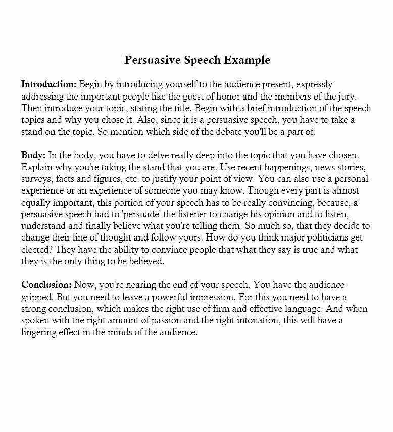 Sample Of Persuasive Speech Lovely 82 Persuasive Speech topics that Keep Your Speech Interesting