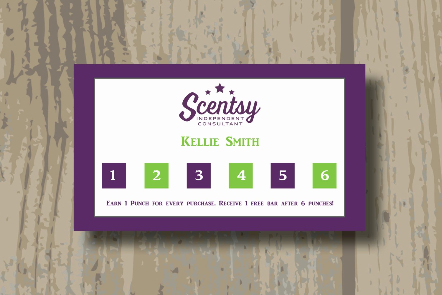Scentsy Gift Certificate Template Lovely Authorized Scentsy Vendor Scentsy Reward Punch Cards Printed